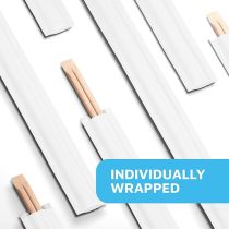 Eco-Friendly Individually Wrapped Twin Chopsticks | Bulk 50 Pack Disposable Wooden Chopsticks