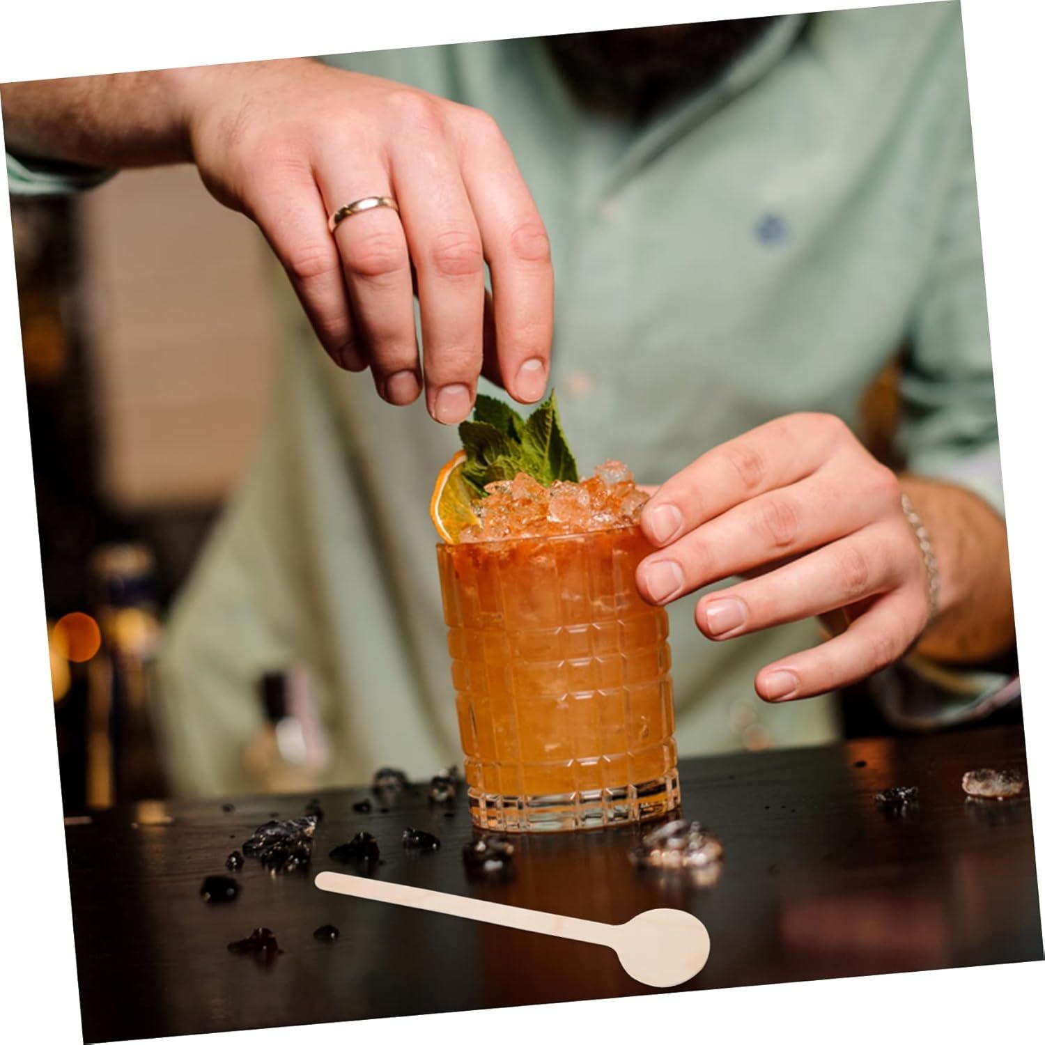 Wooden Round-head Coffee Stirrers