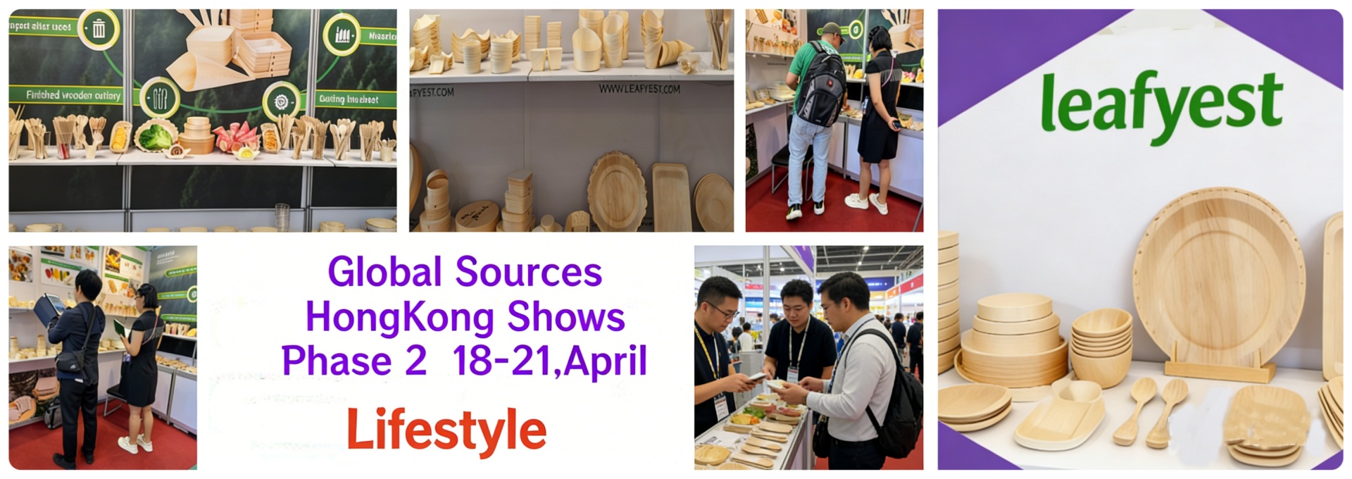 Custom compostable wooden plates by Leafyest