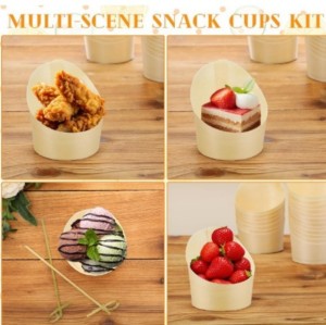 60mm type 2 Eco-Friendly Disposable Wooden Cup