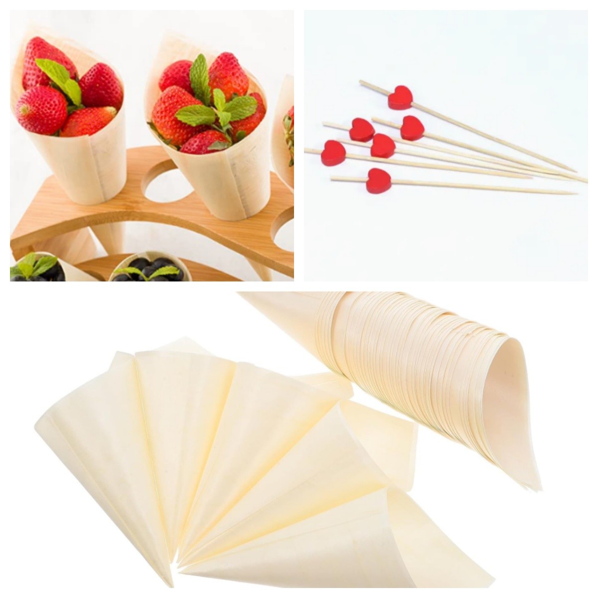 Disposable Wooden Cone