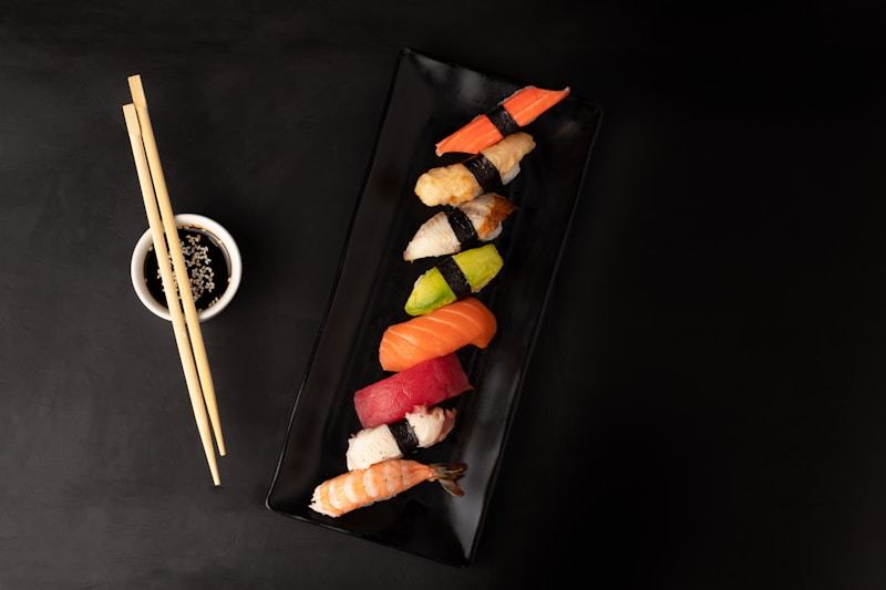 Disposable bamboo chopsticks in bowl - restaurant use