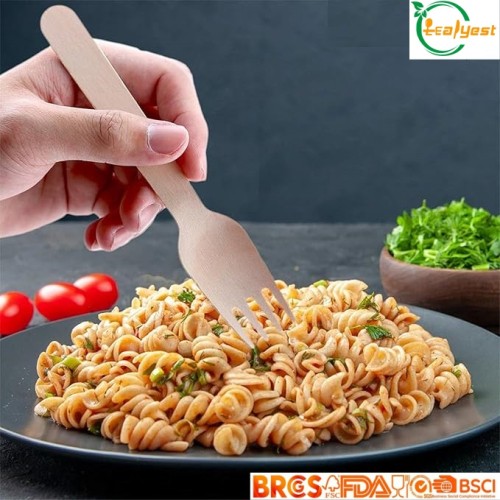 160mm Biodegradable Wooden Cutlery Forks