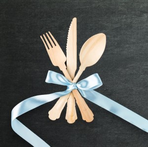 200mm Biodegradable Wooden Cutlery Forks