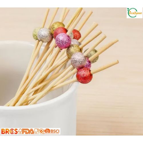 Sparkle Bead Bamboo Cocktail Picks: Elevate Every Party & Catering Platter