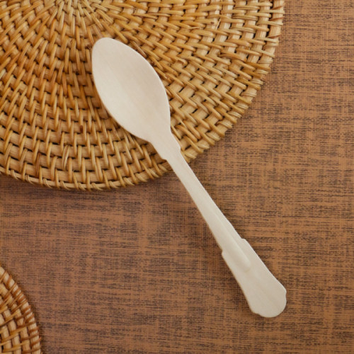 200mm Biodegradable Wooden Cutlery Spoons