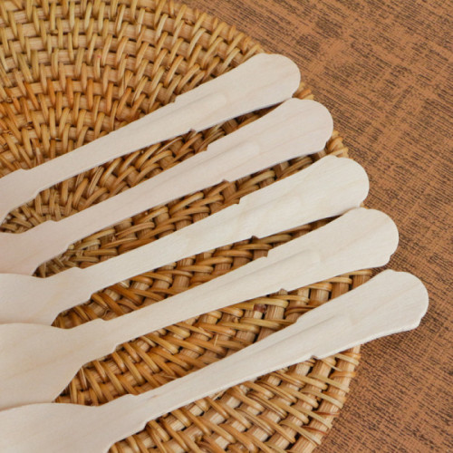 200mm Biodegradable Wooden Cutlery Spoons