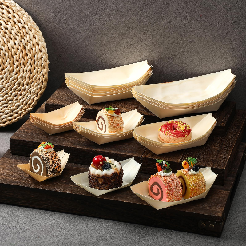 A Guide to Choosing Disposable Wooden Boat Trays for Snack Stalls and Fine Dining