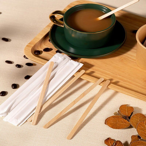 110 mm Disposable Bamboo Coffee Stirrer