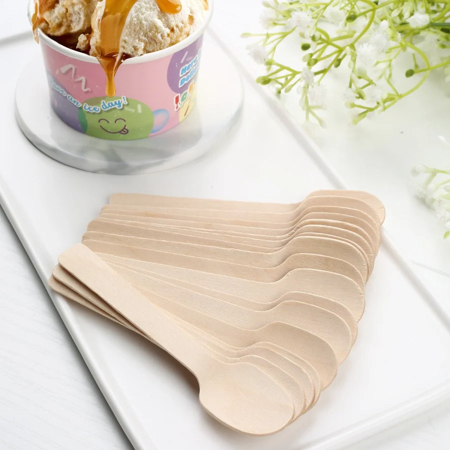 Disposable Wooden Ice Cream Scoops