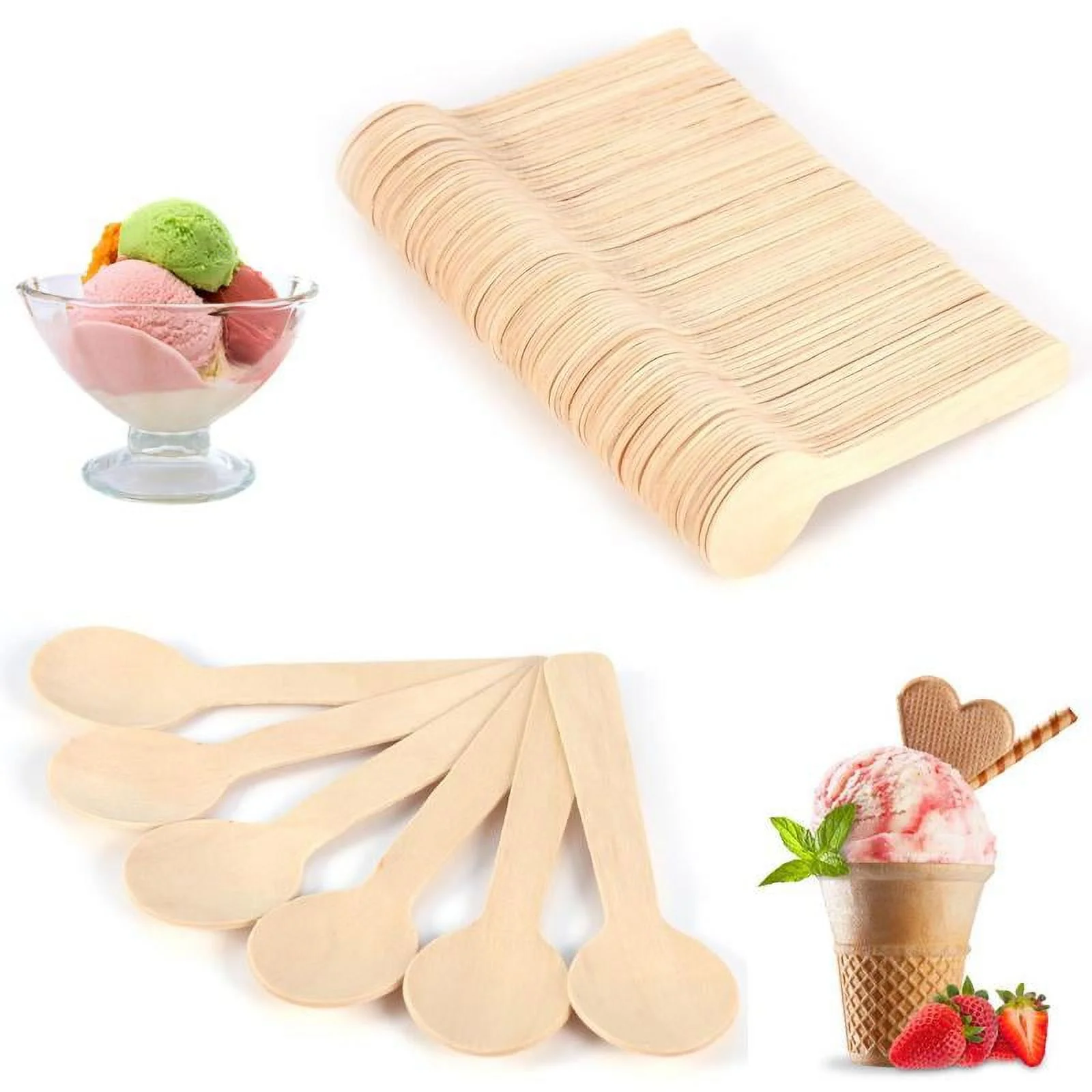 Wooden Ice Cream Scoops