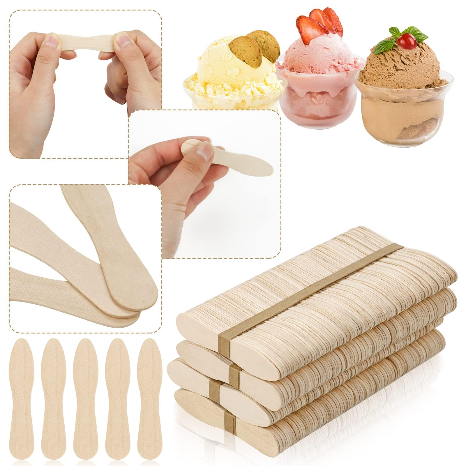 Wooden Ice Cream Scoops
