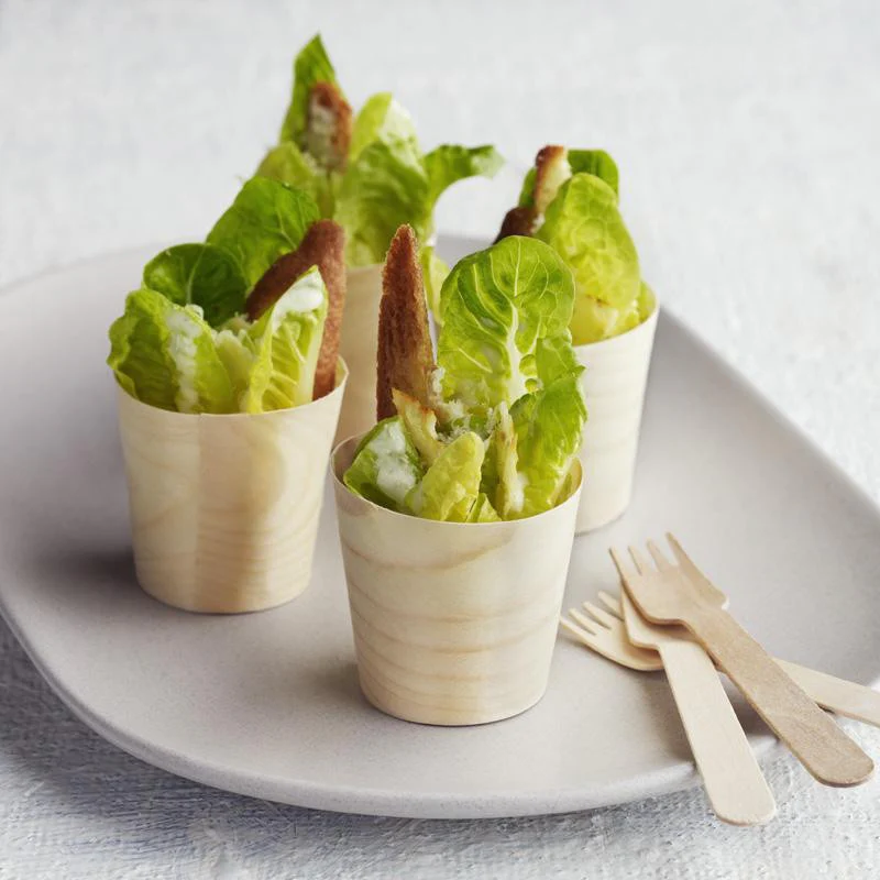 Enhance Your Brand with Leafyest's Custom Disposable Wooden Cups.