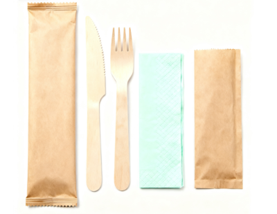 Disposable Wooden Cutlery Set Wholesale | Eco-friendly Disposable Wooden Knife Fork 2 Piece Kit