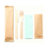 Disposable Wooden Cutlery Set Wholesale | Eco-friendly Disposable Wooden Knife Fork 2 Piece Kit