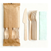 Disposable Wooden Cutlery Set Wholesale | Eco-friendly Disposable Wooden Knife Fork 2 Piece Kit