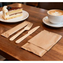 Disposable Wooden Cutlery Set Wholesale | Eco-friendly Disposable Wooden Knife Fork 2 Piece Kit