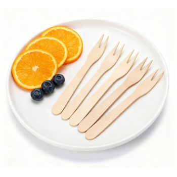 120mm Eco-Friendly Disposable Wooden Fork | Sustainable & Biodegradable Cutlery for Catering & Events
