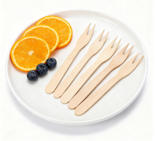 120mm Eco-Friendly Disposable Wooden Fork | Sustainable & Biodegradable Cutlery for Catering & Events
