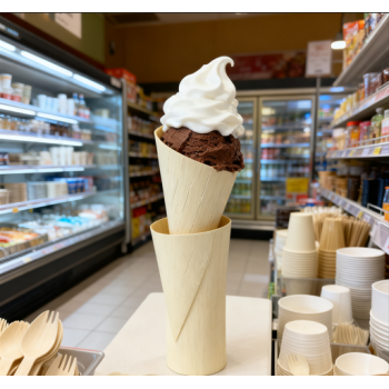 220mm Eco-Friendly Disposable Wooden Cones Wholesale