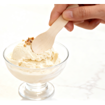 Peanut-shaped Eco-Friendly Disposable Wooden Ice Cream Spoon