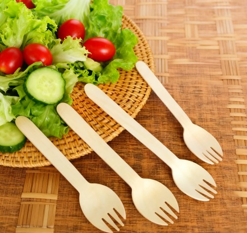 160mm Eco-Friendly Disposable Wooden Spork