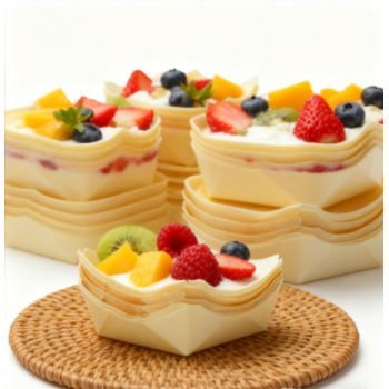 100mm Eco-Friendly Disposable Wooden Mousse Box