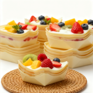 100mm Eco-Friendly Disposable Wooden Mousse Box