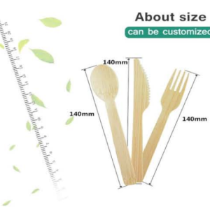 100% Bamboo Knives Set - Eco Friendly Kitchen Utensils (500 Compostable Knives)