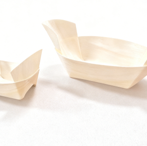 Disposable Birchwood Boat Plates