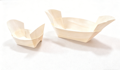 Disposable Birchwood Boat Plates