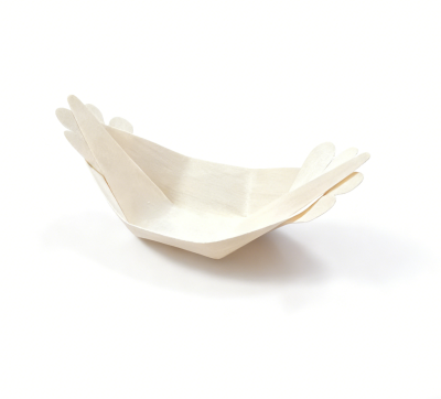 Disposable Birchwood Boat Plates
