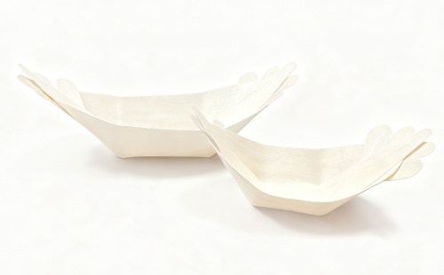 Disposable Birchwood Boat Plates