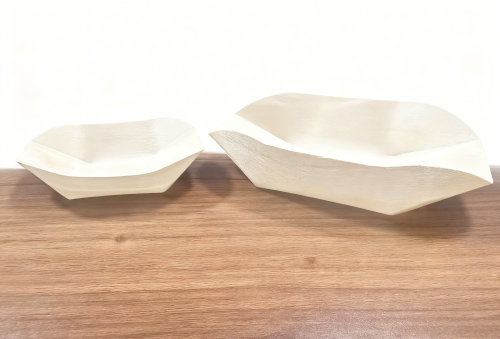 Disposable Birchwood Boat Plates