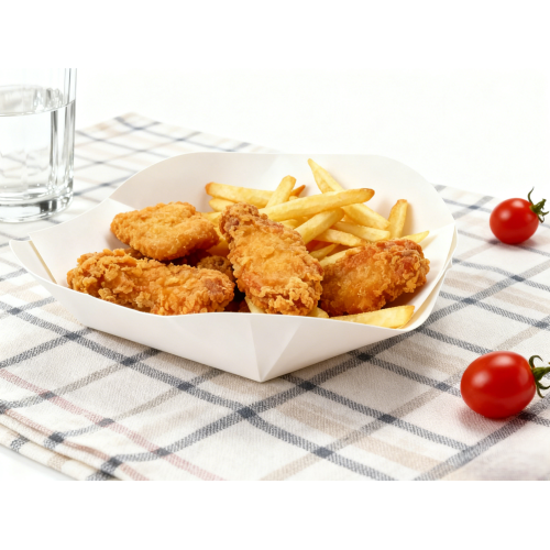 Disposable Birchwood Boat Plates