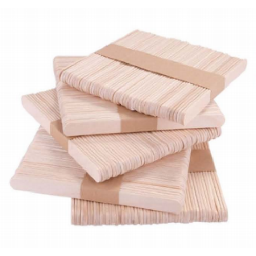 Bevelled Edge 1000 Pcs Popsicle Stick, 4.5" Natural Wood Sticks Supplies, Ice-Cream Stick Pop