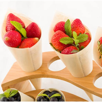 200mm Eco-Friendly Disposable Wooden Cone