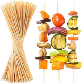 FSC Natural Bamboo Skewers – 6