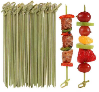 FSC Disposable Bamboo Skewers | Eco-Friendly Biodegradable Food Picks for BBQ & Catering
