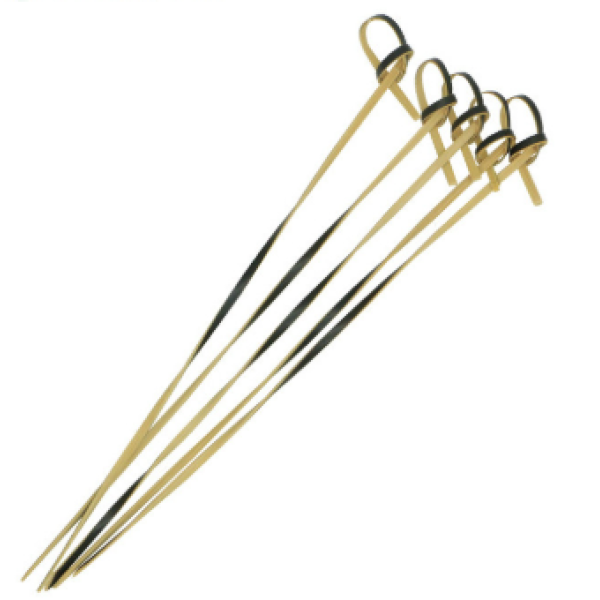FSC  Biodegradable Disposable Bamboo Knot Skewer
