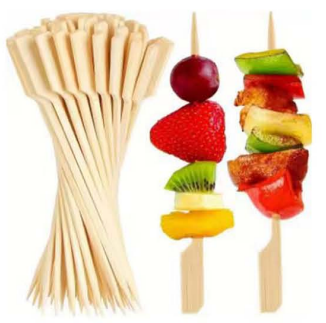 FSC Disposable Bamboo Skewers | Eco-Friendly Biodegradable Food Picks for BBQ & Catering
