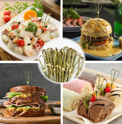 FSC Disposable Bamboo Skewers | Eco-Friendly Biodegradable Food Picks for BBQ & Catering