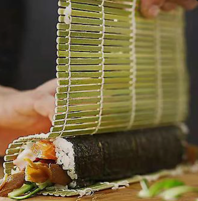 Eco-Friendly Bamboo Sushi Rolling Mat | Biodegradable Sushi Making Curtain