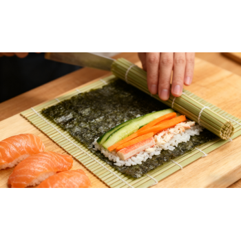 Eco-Friendly Bamboo Sushi Rolling Mat | Biodegradable Sushi Making Curtain