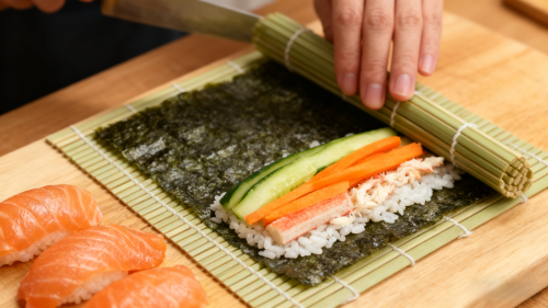 Eco-Friendly Bamboo Sushi Rolling Mat | Biodegradable Sushi Making Curtain
