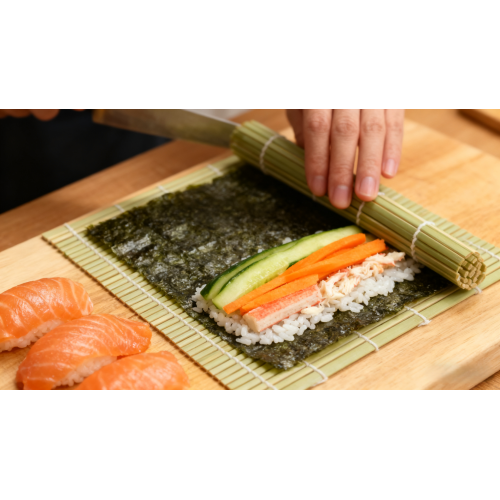 Eco-Friendly Bamboo Sushi Rolling Mat | Biodegradable Sushi Making Curtain