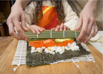 Eco-Friendly Bamboo Sushi Rolling Mat | Biodegradable Sushi Making Curtain