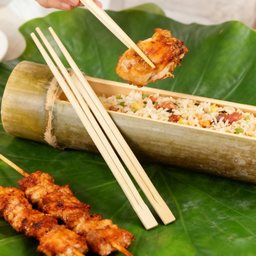 Eco-Friendly Disposable Bamboo Twin Chopsticks | Sustainable, Biodegradable Chopsticks for Dining & Takeout