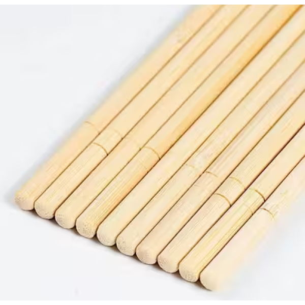 Eco-Friendly Disposable Bamboo Round Chopsticks | Sustainable, Biodegradable Chopsticks for Dining & Takeout