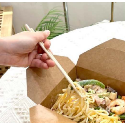 Eco-Friendly Disposable Bamboo Round Chopsticks | Sustainable, Biodegradable Chopsticks for Dining & Takeout